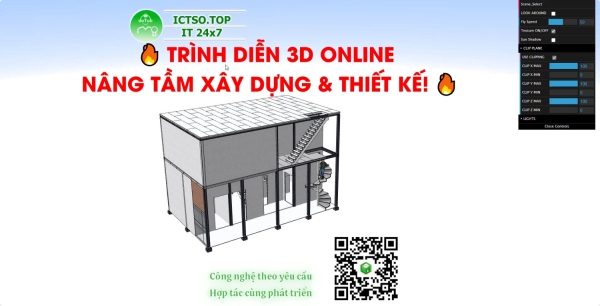 TRÌNH DIỄN mẫu thiết kế nhà 3D ONLINE – NÂNG TẦM XÂY DỰNG & THIẾT KẾ